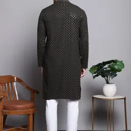 jompers Men Pure Cotton Kurta Pyjama Set image 3
