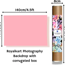 Royalkart PVC Photography Backdrop |Waterproof Backgrounds For Photography|(Pink) Reflector image 2