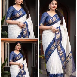Vidula Fashion Woven Design Zari Art Silk Handloom Saree-image-80