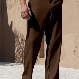 RAJOVATI Men Slim Fit Mid-Rise Trousers-picture-37