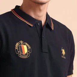 U.S. Polo Assn. Men Iconic Number Slim Fit Cotton Polo T-Shirt image 5