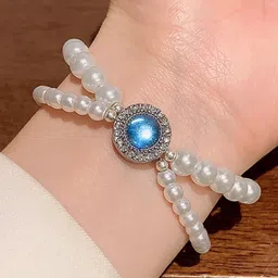 AKISON JEWELS Women Pearl Crystal Korean Bracelet-picture-14