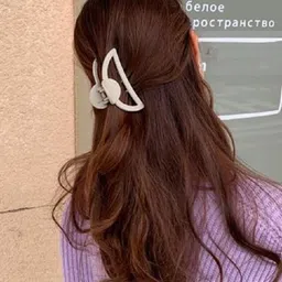 DOCTOR HEALTH SUPER SOFT Women Set Of 6 Half Moon Shape Claw Clip image 2