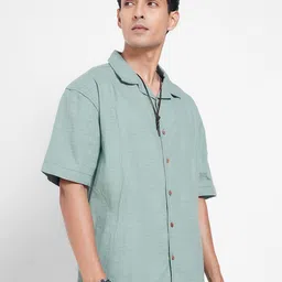 7 Alt by Pantaloons Spread Collar Casual Oversized Pure Cotton Shirt-image-88