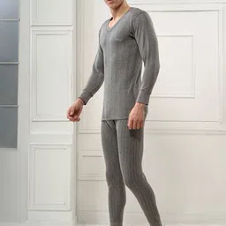 INFERNO Men Striped Long Sleeves Thermal Set image 5