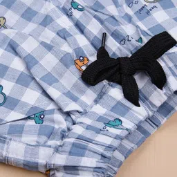 V-Mart Boys Checked Regular Fit Mid-Rise Cotton Shorts image 3