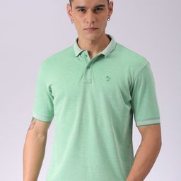 The Indian Garage Co Men Solid Polo Collar T-shirt-picture-14