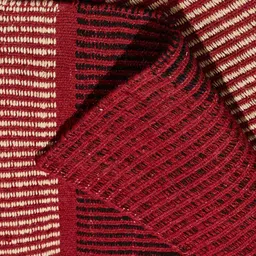 Fabindia Red & Beige Printed Woven Dhurrie image 4