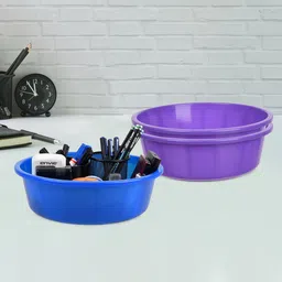 Kuber Industries Purple & Blue 3 Pieces Regular Desk Organisers-image-56