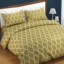 Trance Home Linen 200TC Printed Zippered Queen Rajai Cover/Blanket Cover with 2 Pillow Covers-picture-49