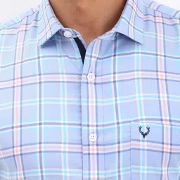 Allen Solly Men Slim Fit Opaque Checked Formal Shirt image 2