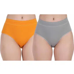 ORLIZEA Pack of 2 Women High-Rise Cotton Blend Hipster Briefs-picture-36