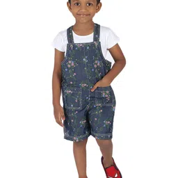 YOUNG BIRDS Boys Floral Printed Straight Leg Dungaree-image-85