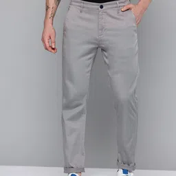 Flying Machine Men Slim Fit Chinos Trousers-image-69