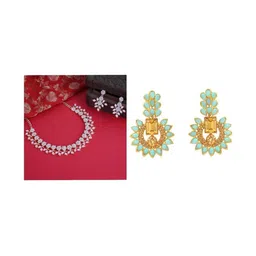 Women Click Set of 2 Stone-Studded Jewellery Set image 1