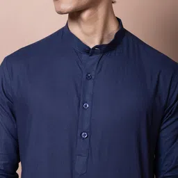 PulseIQ Men Cotton Straight Kurtas image 2