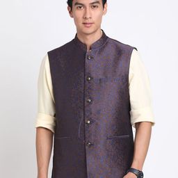 Turtle Printed Nehru Jacket-picture-47