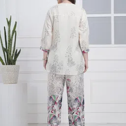 NEYSA Printed Pure Cotton Tunic With Trousers Co-Ords image 5