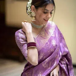 Sanwariya Silk Ethnic Motif Zari Woven Chanderi Saree image 2