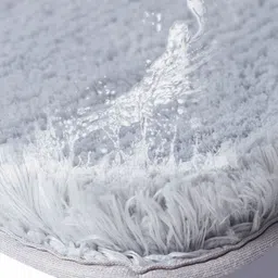 OBSESSIONS Grey 2400 GSM Non-Slip Bath Rugs image 4