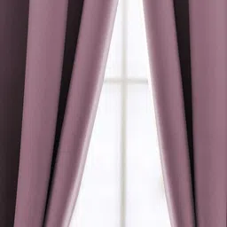 LINENWALAS Happy Sleeping Lavender 2 Pieces Black Out Window Curtain image 4