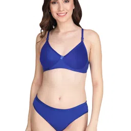 Liigne Pack Of 3 Everyday Padded Bra Pure Cotton Lingerie Set-VCPBPC5017-30B image 2