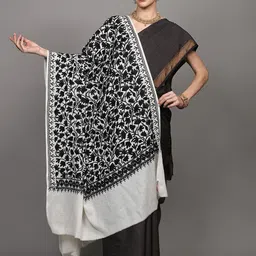 Exotic India Women Floral Embroidered Shawl-picture-31