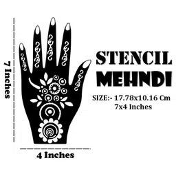 VOORKOMS Henna Stencil Designs for Smooth and Professional Finish at Home image 2