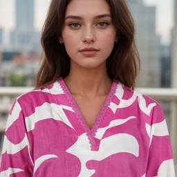 BAESD Women Printed Regular Kurta with Palazzos image 2