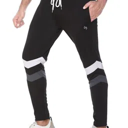 LEE BONEE Men Black Polyester Training or Gym Track Pants image 2