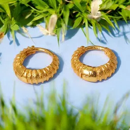 SHREE KRISHNA SHOPPING Gold-Plated Brass Earrings-picture-11