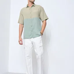 7 Alt by Pantaloons Men Colourblocked Casual Shirt image 5