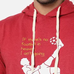 Campus Sutra Men Printed Hooded Sweatshirt image 3
