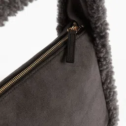 H&M Teddy-Trimmed Shoulder Bag image 3