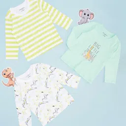Pantaloons Baby Boys Floral 3 Applique T-shirt-picture-32