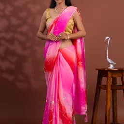 KCPC BANDHANI Multicoloured Pure Georgette Sarees-image-33
