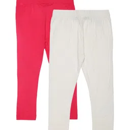 De Moza Girls Pack Of 2 Ankle Length Leggings-picture-16