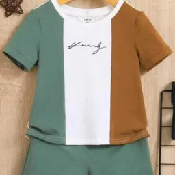 ELPIXIE FASHION Unisex Green Clothing Set image 1