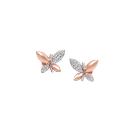 CANDERE A KALYAN JEWELLERS COMPANY 18Kt Rose Gold 0.17 Ct Diamond Earrings - 2.04g-picture-36