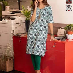 Anouk Rustic Women Pack Of 3 Ethnic Motifs Print Straight Kurta-image-20