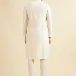 Manyavar Men Kurta Set with Neck Embroidery image 2