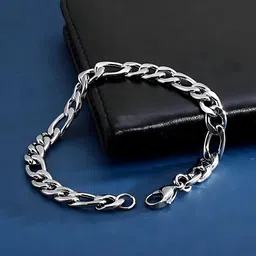 Minprice Men Silver-Plated Link Bracelet-picture-42