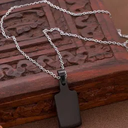 LAKSH Men Black Pendant image 1
