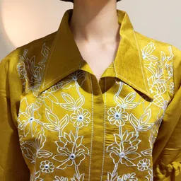 MYROR Embroidered Top & Trousers Co-Ord Set image 3