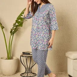 July Women Printed Night suit image 4