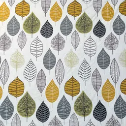 WEAVE AND DECOR White & Grey Printed 300 TC Cotton Single Bedsheet Set 2.28 m x 1.52 m image 2