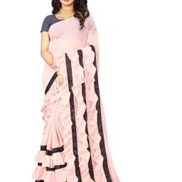 F FASHION Gotta Patti Pure Georgette Saree-image-29