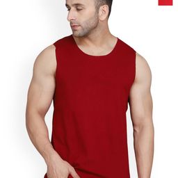 SLOWLORIS Pack Of 2 Combed Bio-Wash Innerwear Gym Vests-picture-27