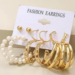 Vembley Gold-Plated Hoop Earrings image 2