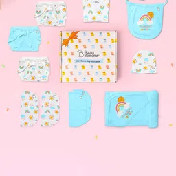 SuperBottoms 11-Pcs Newborn Baby Gift Set 0-3Months Clothing Gift Set-picture-51